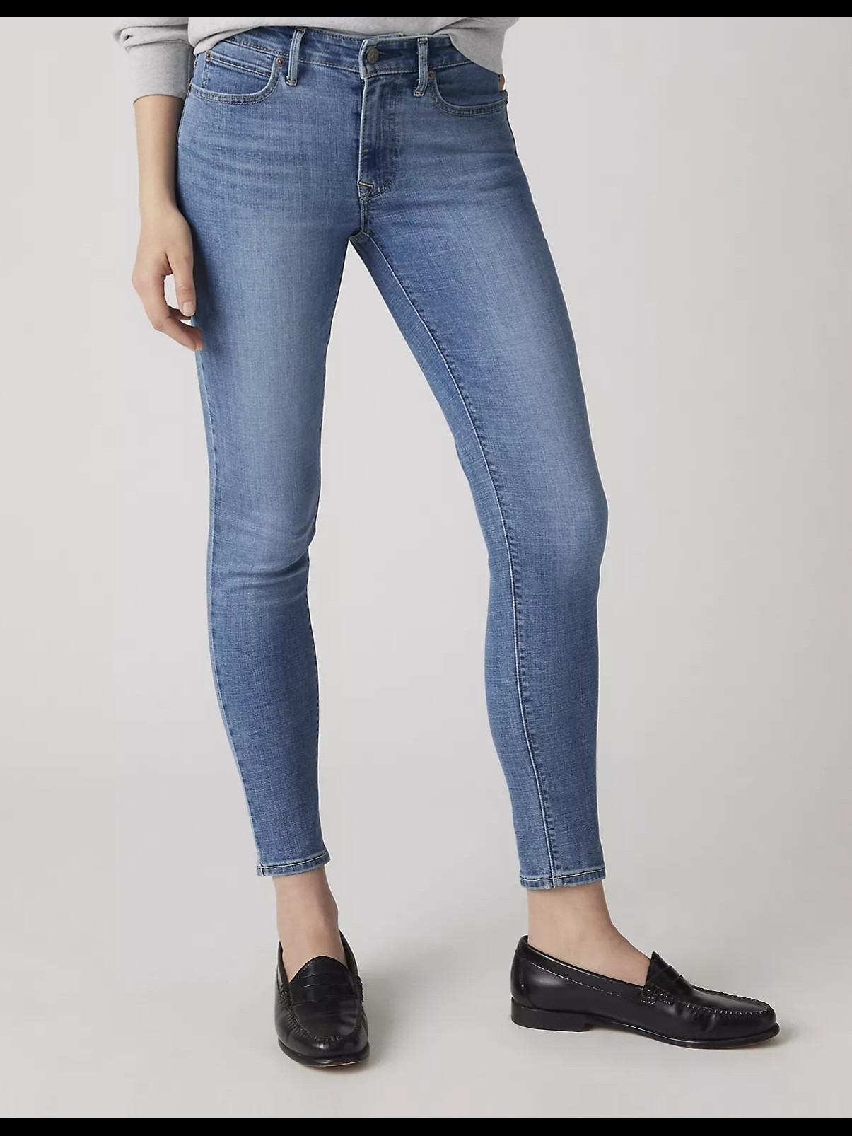 Levi's Mid Wash Skinny Jeans Blue